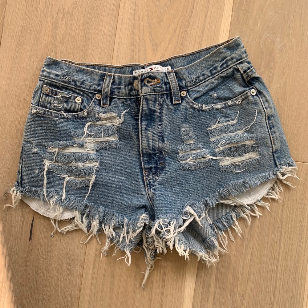 Vintage custom Tommy Hilfiger Jean shorts